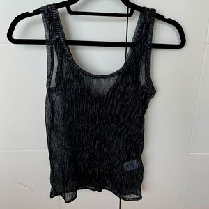 Hudson Shear Black Tank Blouse